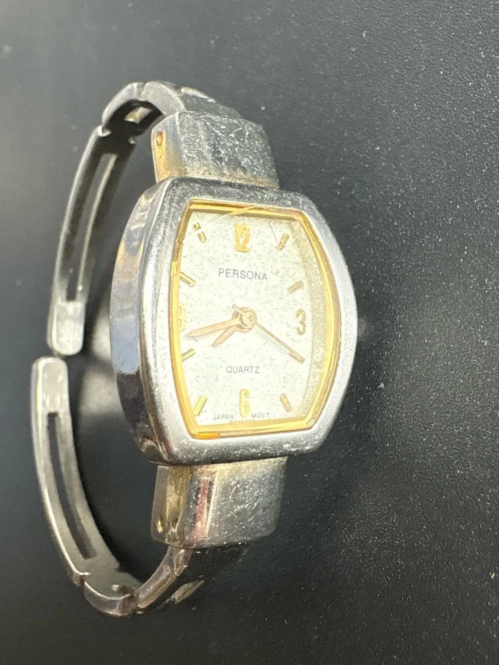 Persona Two-Tone Silver‎ and Gold Women's Quartz Bracelet Watch
